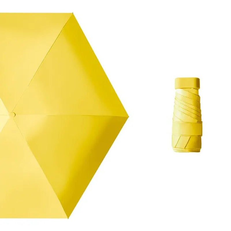 "Stay Stylishly Protected with our Mini Pocket Umbrella: Compact, Lightweight, and UV-Resistant for Women on-the-go! Includes Stylish Case Set!"
